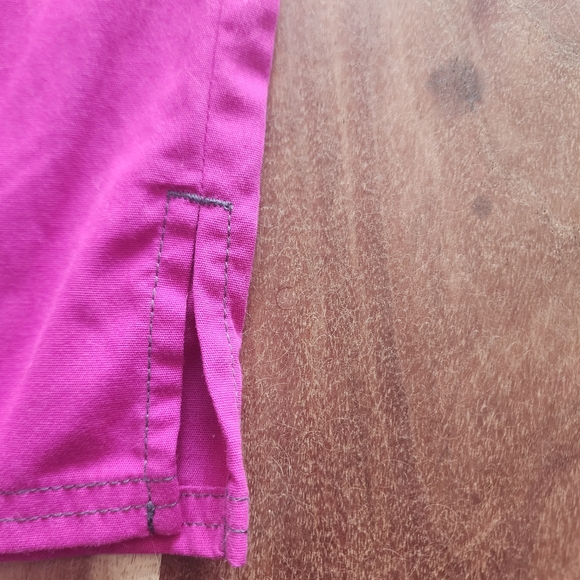 Pink scrub cargo pants/ medical uniform, flare legs, size 1X - Picture 5 of 6